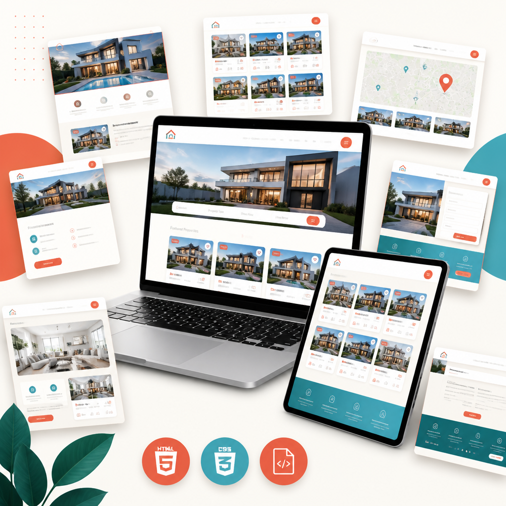 Real Estate DFY Agency Website Kit mockup